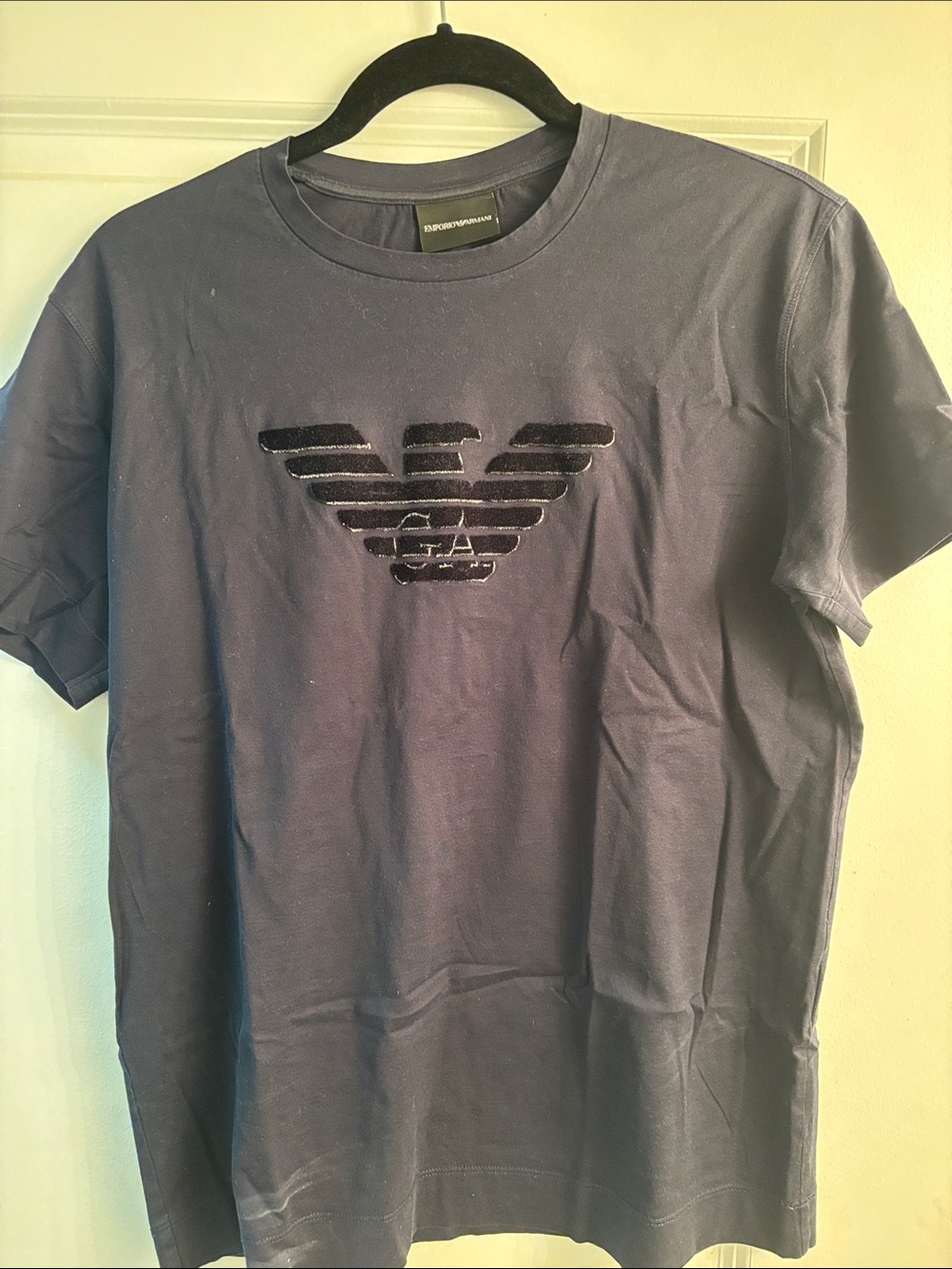 Emporio Armani Navy Short Sleeve Logo Tee